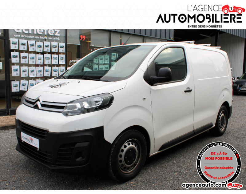 Achat voiture occasion, Auto occasion pas cher | Agence Auto Citroen Jumpy 1.6 BLUEHDI 115 cv XS / Aménagé Blanc Année 2017 Manuelle Diesel